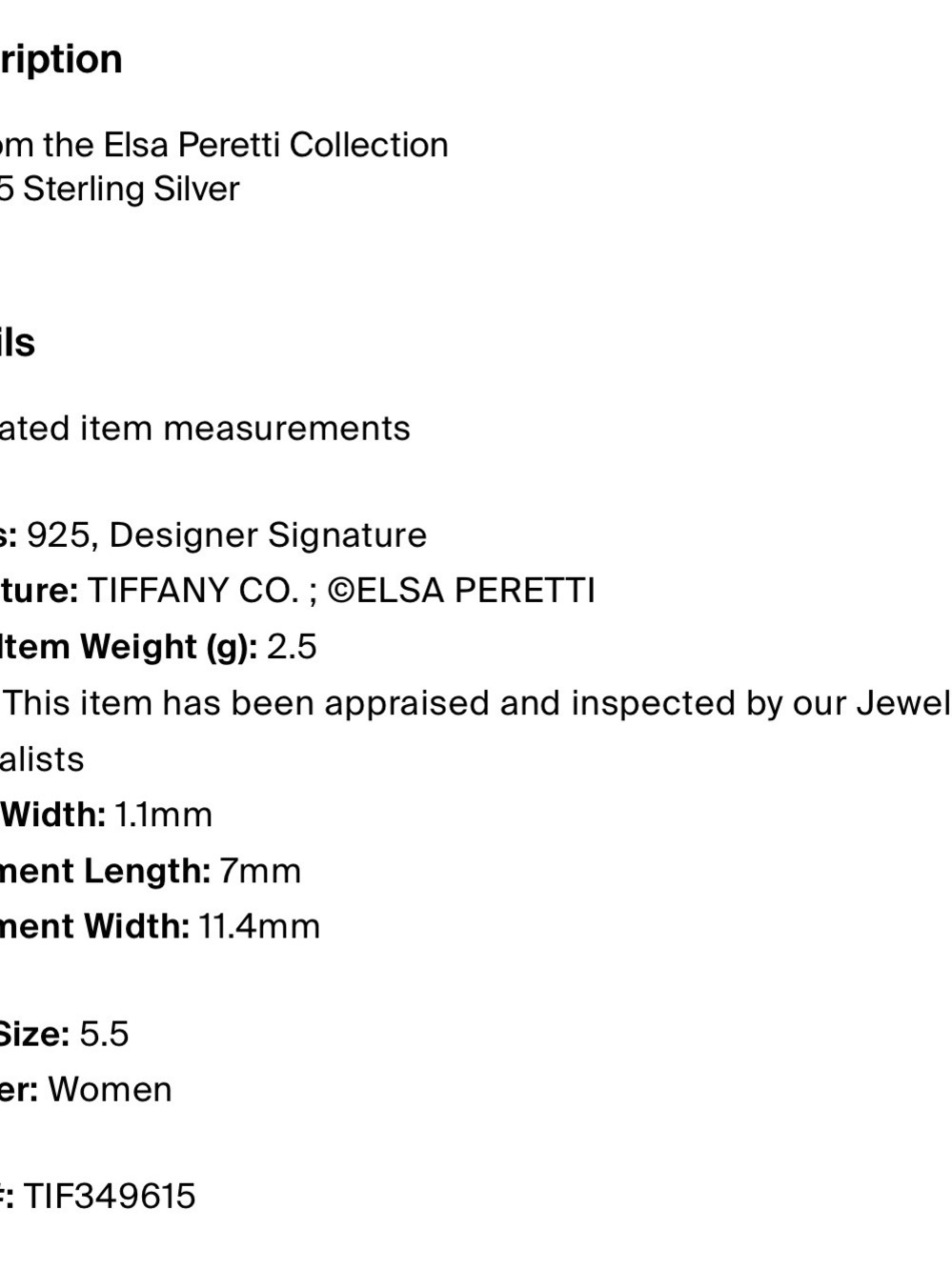 Tiffany & Co. Polished Silver Bean Wire Ring - Picture 6 of 6
